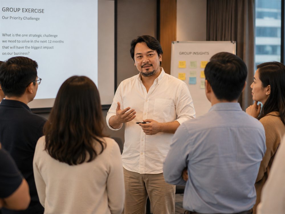 Mig Molina facilitating a workshop
